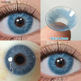 Gaeaspace  -  2PCS/Pair Free Delivery Colored Contact Lenses Myopia Prescription Lens Natural Pupils Anime Eye Color Lenses Blue Lens