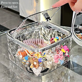 Gaeaspace  -  Laundry Pods Container with Push Up Lid Laundry Pod Storage Container Clear Storage Box Girl's Headdress Box Desktop Trash Can