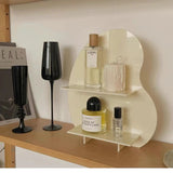 Gaeaspace  -  INS cream style decoration bean acrylic shelf cosmetics perfume desktop manual storage girl fragrance incense rack