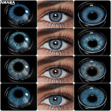 Gaeaspace  -  1Pair Color Contact Lenses for Eyes Soft Colored Contact Lens Beauty Contact Lenses Eye Cosmetic Blue Color Lens Eyes