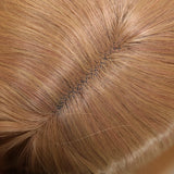 Gaeaspace  -  Blonde T-Part 13X5X1 Lace Front Kanekalon Synthetic Short Straight Wig Invisible Lace Front Preplucked Wig Heat Resistant